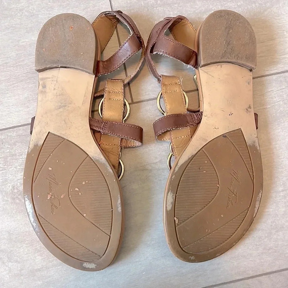 MARC FISHER Leather Flat Sandal, Size 7 - Picture 7 of 7